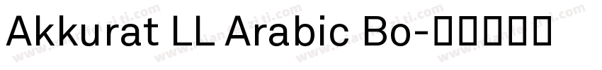Akkurat LL Arabic Bo字体转换